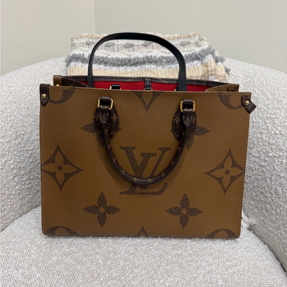 Louis Vuitton Dark Brown Monogram Tote - Picture 2 of 6